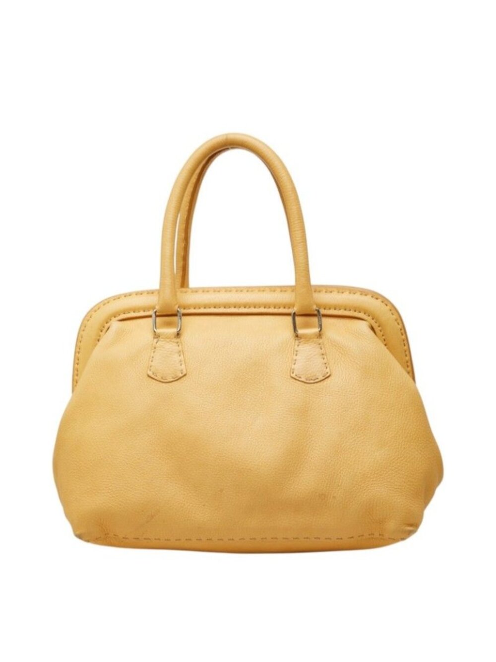 Fendi Selleria Doctor's Tote Beige Leather